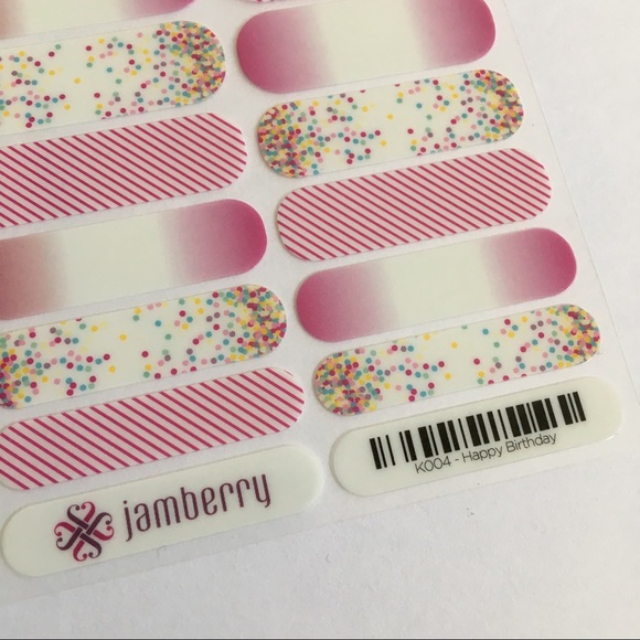 Jamberry Other - Jamberry Nail Wraps Happy Birthday Full Sheet Jamberry Other - Jamberry Nail Wraps Happy Birthday Full Sheet